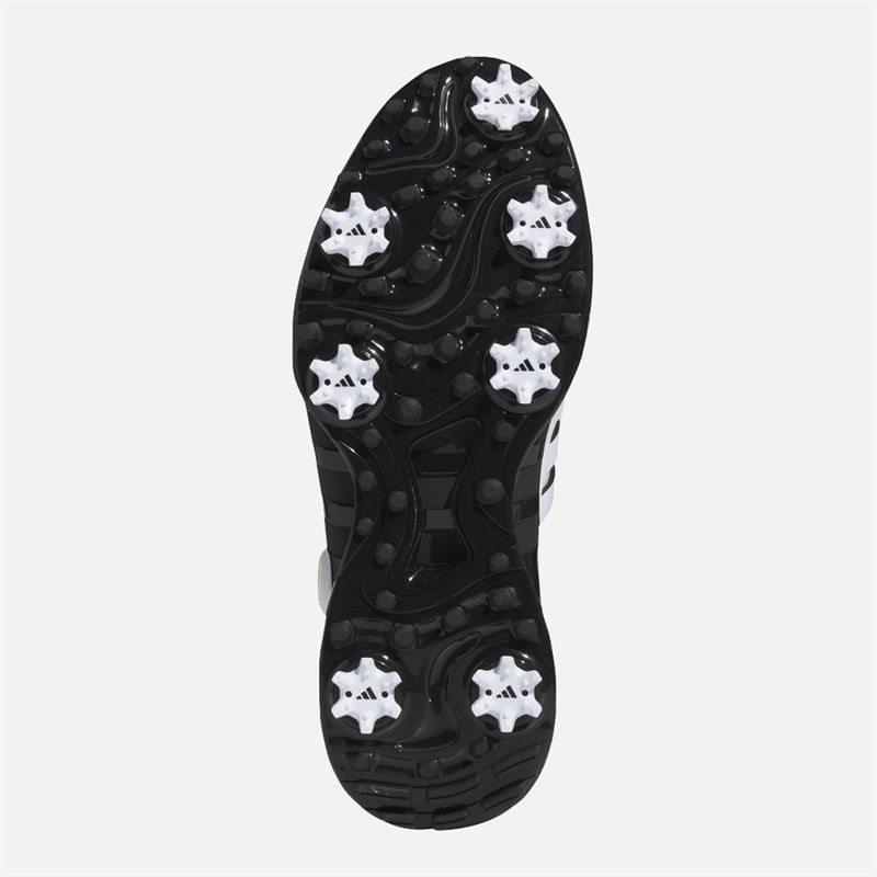 adidas Mens Tour360 24 BOA Boost Waterproof Golf Shoes White/White/Core Black - Image 2