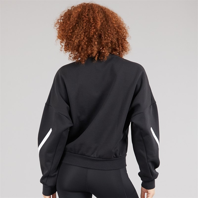 adidas Womens Z.N.E. Sweatshirt Black/White - Image 2