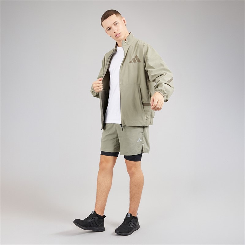 adidas Mens Z.N.E. Woven Track Jacket Putty Beige - Image 4