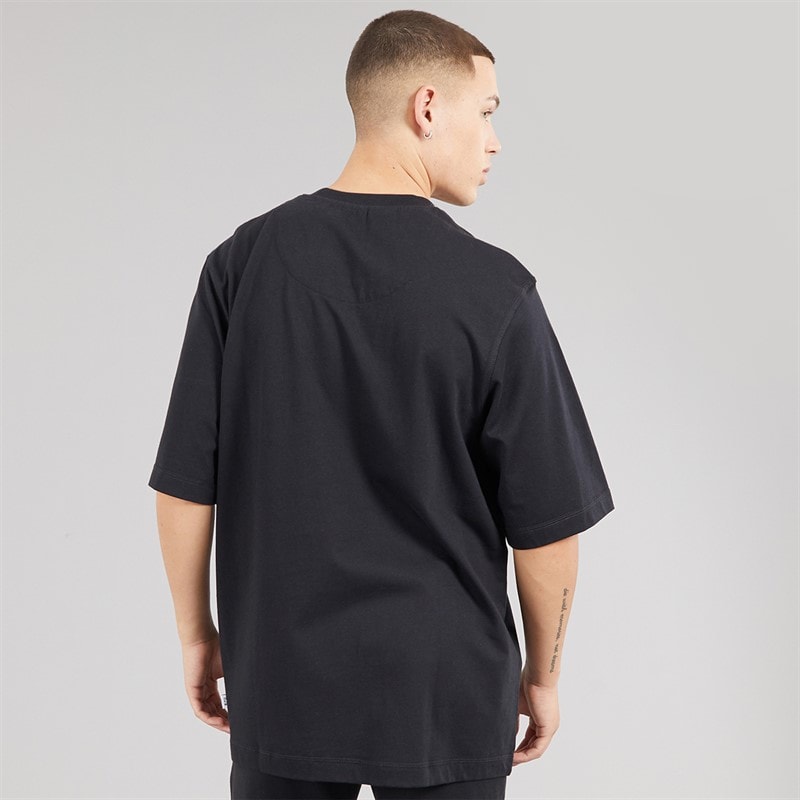 adidas Mens Lounge T-Shirt Black - Image 2