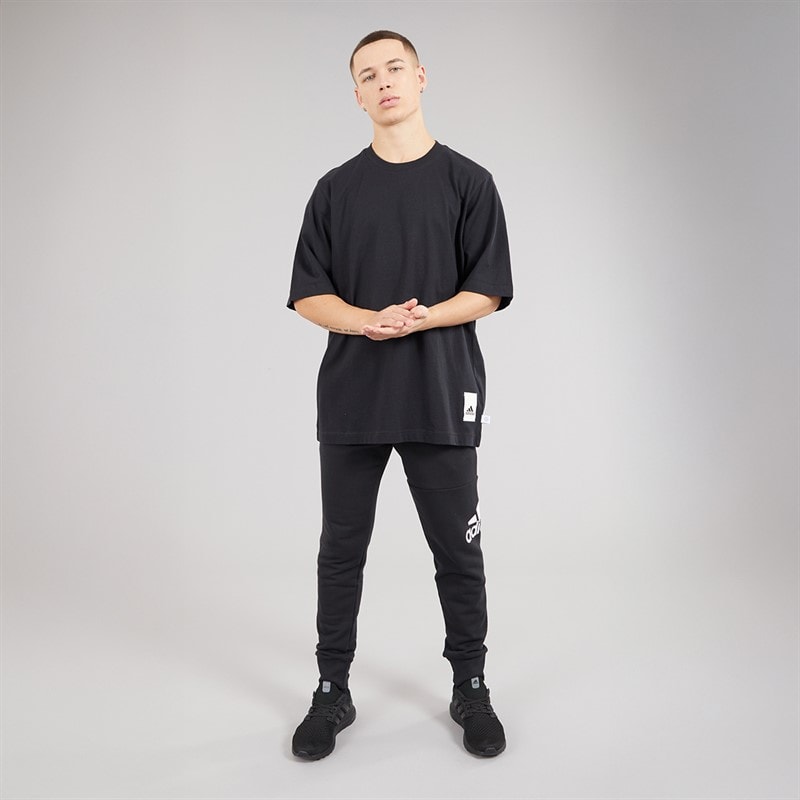 adidas Mens Lounge T-Shirt Black - Image 4