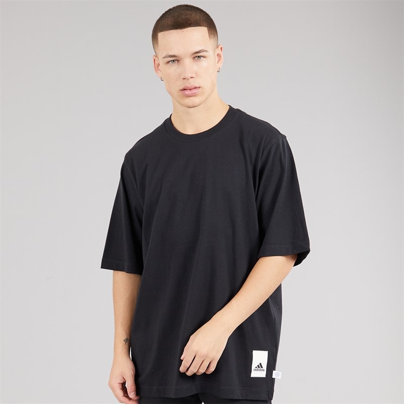 adidas Mens Lounge T-Shirt Black - Image 5