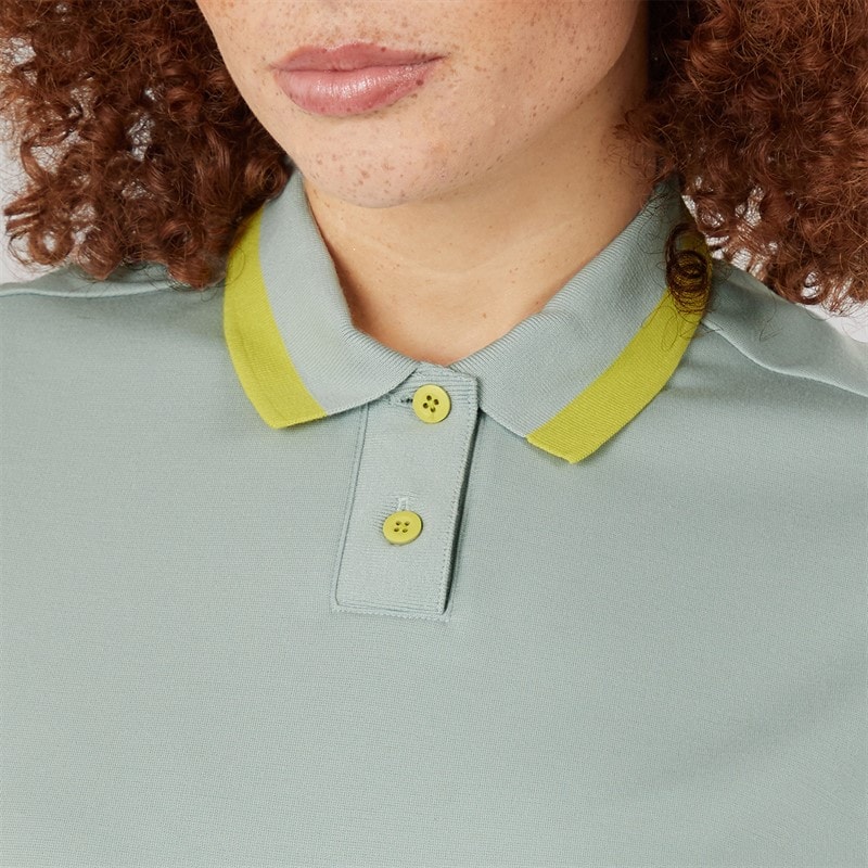 adidas Womens Go-To Golf Polo Shirt Wonder Silver - Image 3