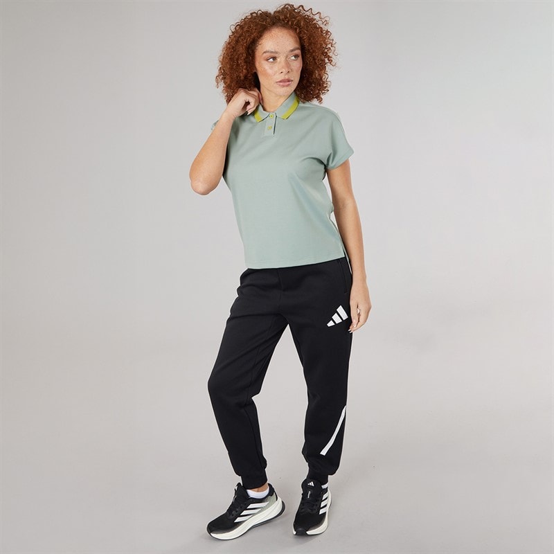 adidas Womens Go-To Golf Polo Shirt Wonder Silver - Image 4