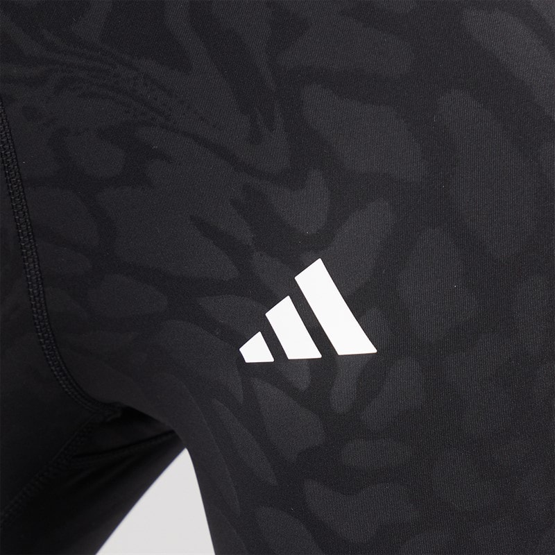 adidas Womens Techfit Printed 7/8 Leggings Black - Image 3