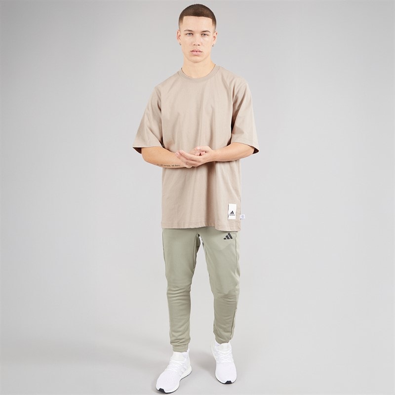 adidas Mens Lounge T-Shirt Wonder Taupe - Image 4