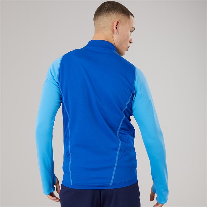 adidas Mens Workout Half Zip Training Top Mint Tone Mel - Image 2