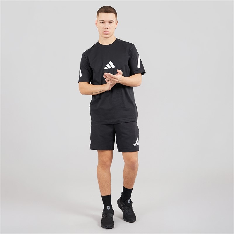adidas Mens Z.N.E. Shorts Black/White - Image 4