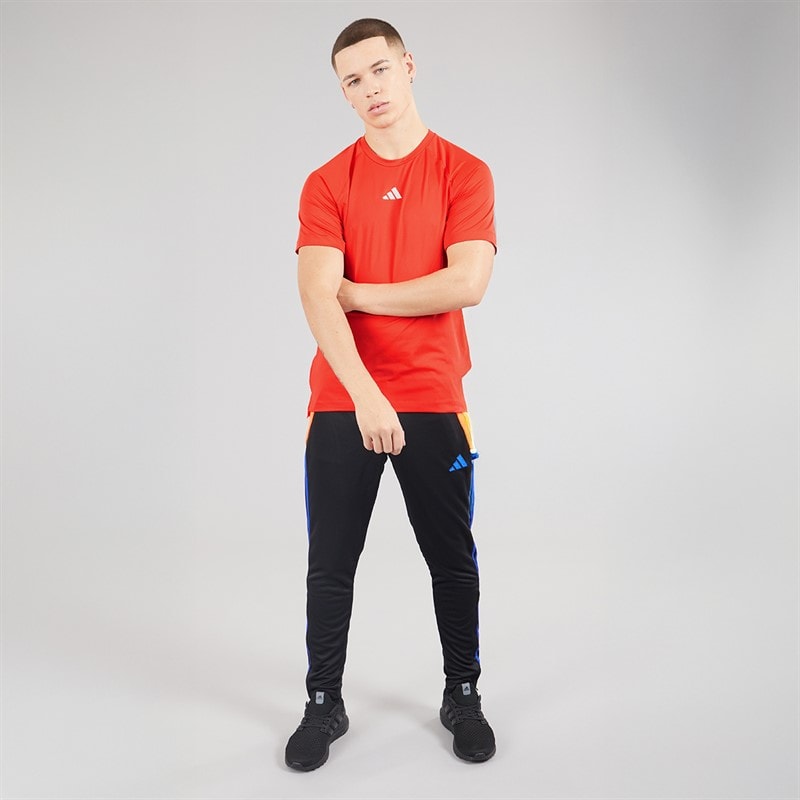 adidas Mens Gym Training T-Shirt Bright Red - Image 4