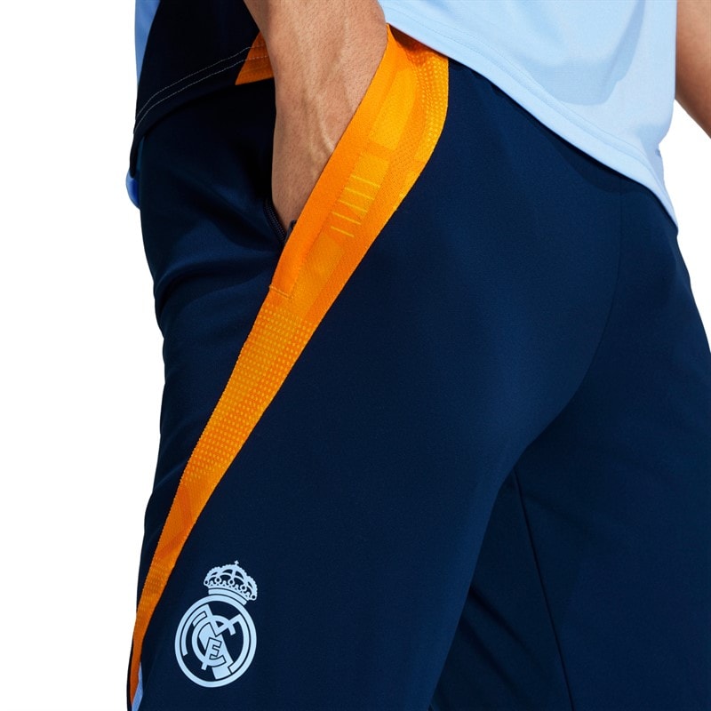 adidas Mens RMFC Real Madrid Tiro 24 Competition Track Pants Team Navy Blue/Orange/Glory Blue - Image 3