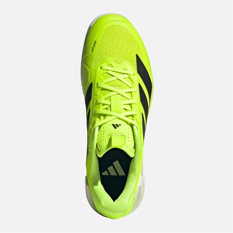 adidas Mens Adizero Ubersonic 5 Tennis Court Shoes Lucid Lemon/Core Black/Cloud White - Image 4