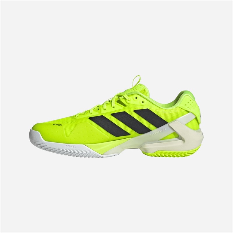 adidas Mens Adizero Ubersonic 5 Tennis Court Shoes Lucid Lemon/Core Black/Cloud White - Image 5