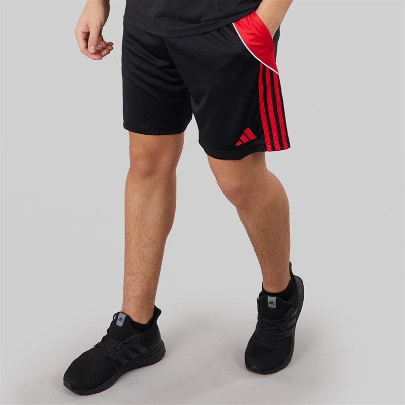 adidas Mens Tiro 24 Shorts Black/Pure Ruby - Image 1