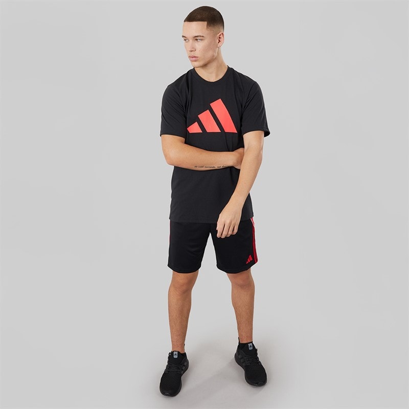 adidas Mens Tiro 24 Shorts Black/Pure Ruby - Image 4