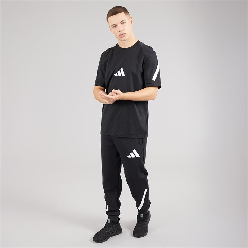 adidas Mens Z.N.E. Track Pants Black/White - Image 4