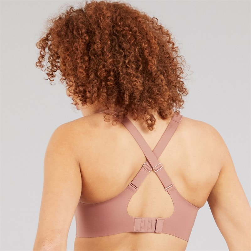 adidas Womens TLRD Impact Luxe Training High Support Bra Warm Clay - Image 2