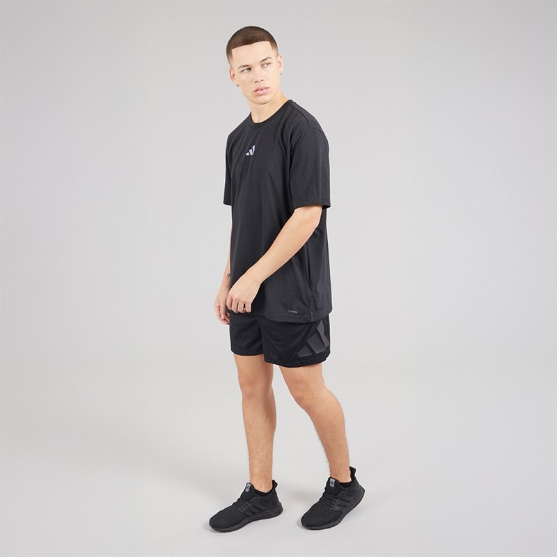 adidas Mens Climacool One Rep At A Time Back Graphic Training T-Shirt Black - Image 4