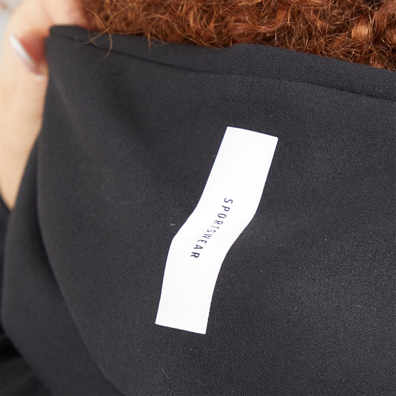adidas Womens Z.N.E. Full Zip Hoodie Black/White - Image 5