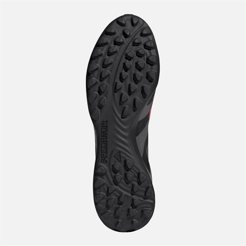 adidas Mens Predator League Laceless TF Astro Football Boots Core Black/Grey Four/Lucid Red - Image 2