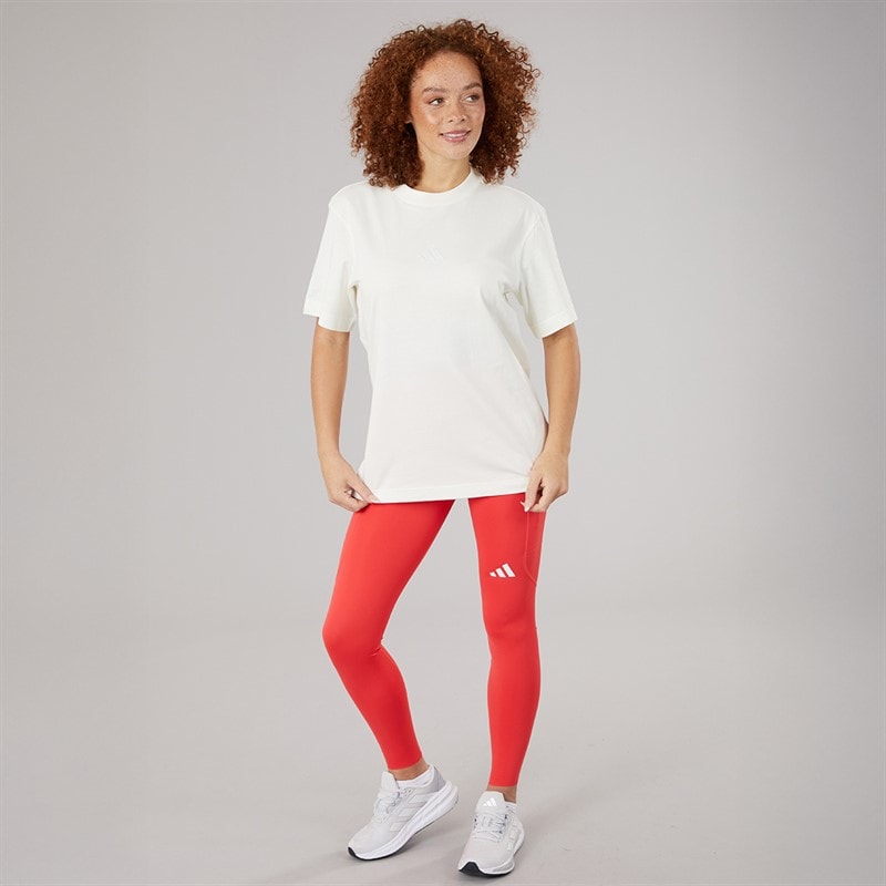 adidas Womens All SZN Loose Fit T-Shirt Off White - Image 4