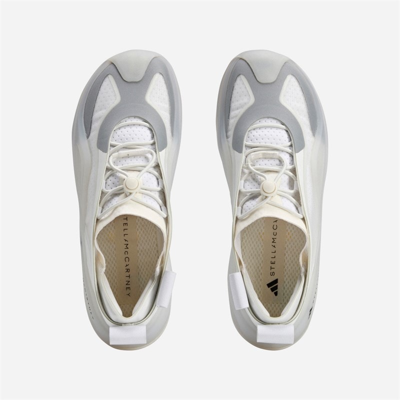 adidas Womens Stella McCartney Sportswear Low Ground Trainers Cloud White/Off White - Image 5