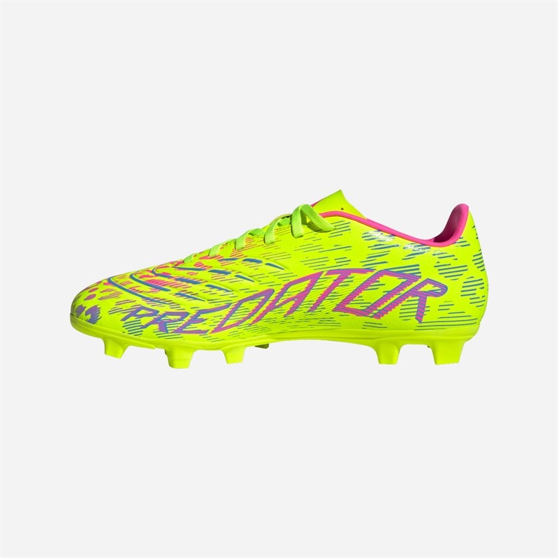 adidas Mens Predator Club FG/MG Firm/Multi Ground Football Boots Lucid Lemon/Blue Fusion/Lucid Pink - Image 5
