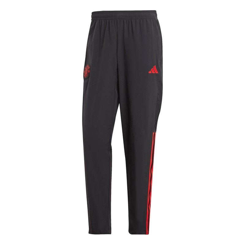 adidas Mens MUFC Manchester United Presentation Track Pants Black - Image 1