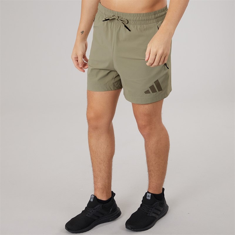 adidas Mens Z.N.E Woven Shorts Putty Beige - Image 3