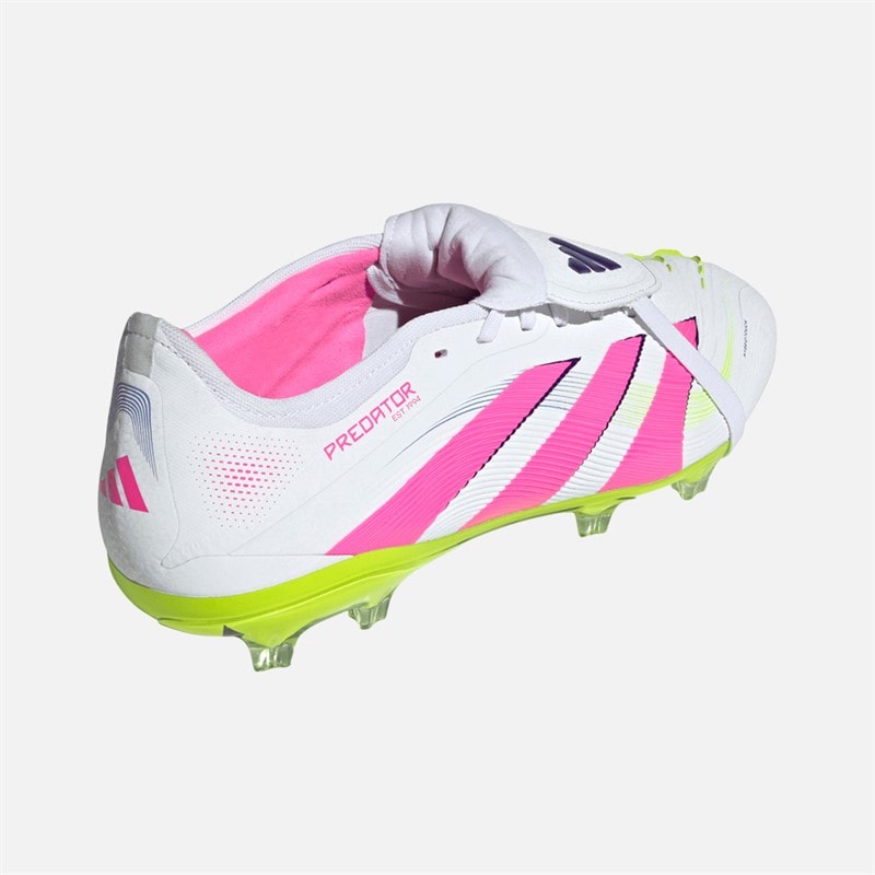 adidas Mens Predator Pro FT FG Firm Ground Football Boots Cloud White/Lucid Pink/Lucid Lemon - Image 3