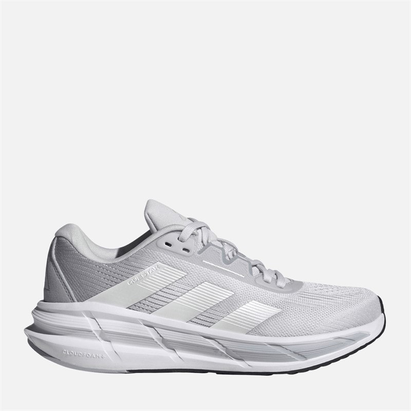 adidas Womens Questar 3 Neutral Running Shoes Dash Grey/Zero Metallic/Halo Silver - Image 1