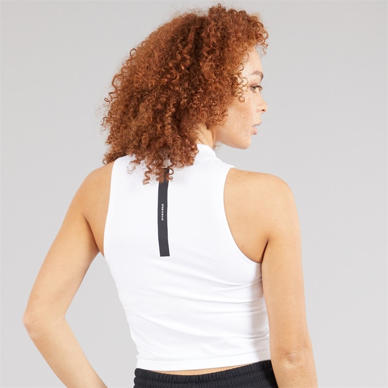 adidas Womens Z.N.E. Tank Top White - Image 2