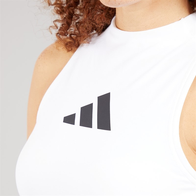 adidas Womens Z.N.E. Tank Top White - Image 3