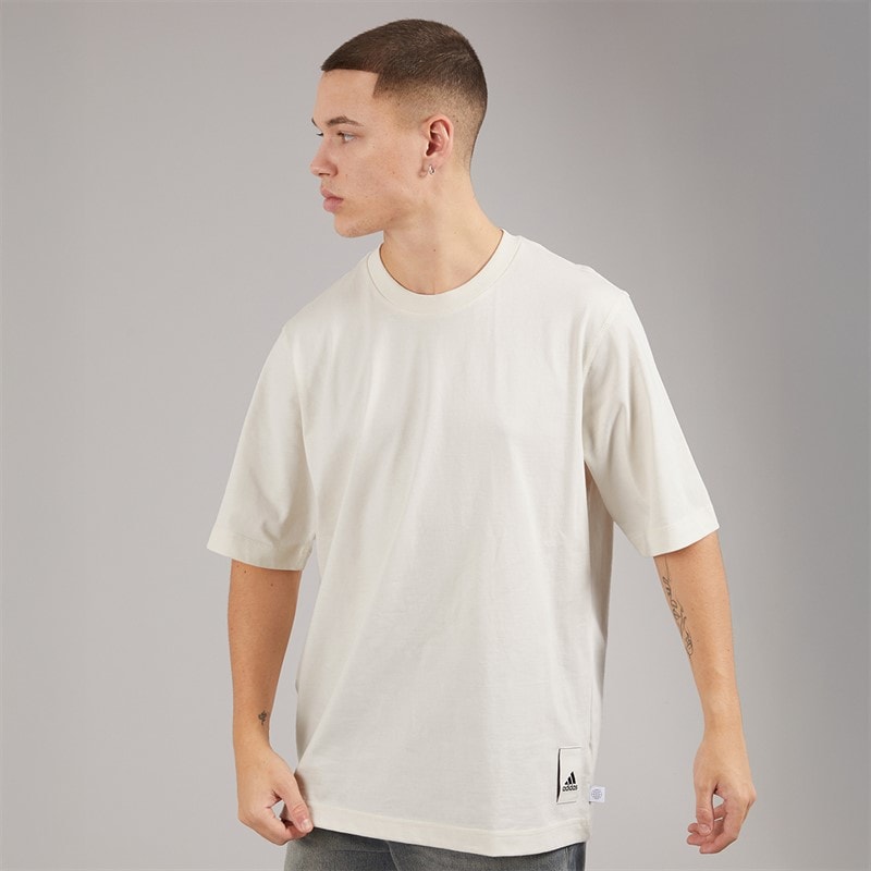 adidas Mens Lounge T-Shirt Cloud White - Image 1
