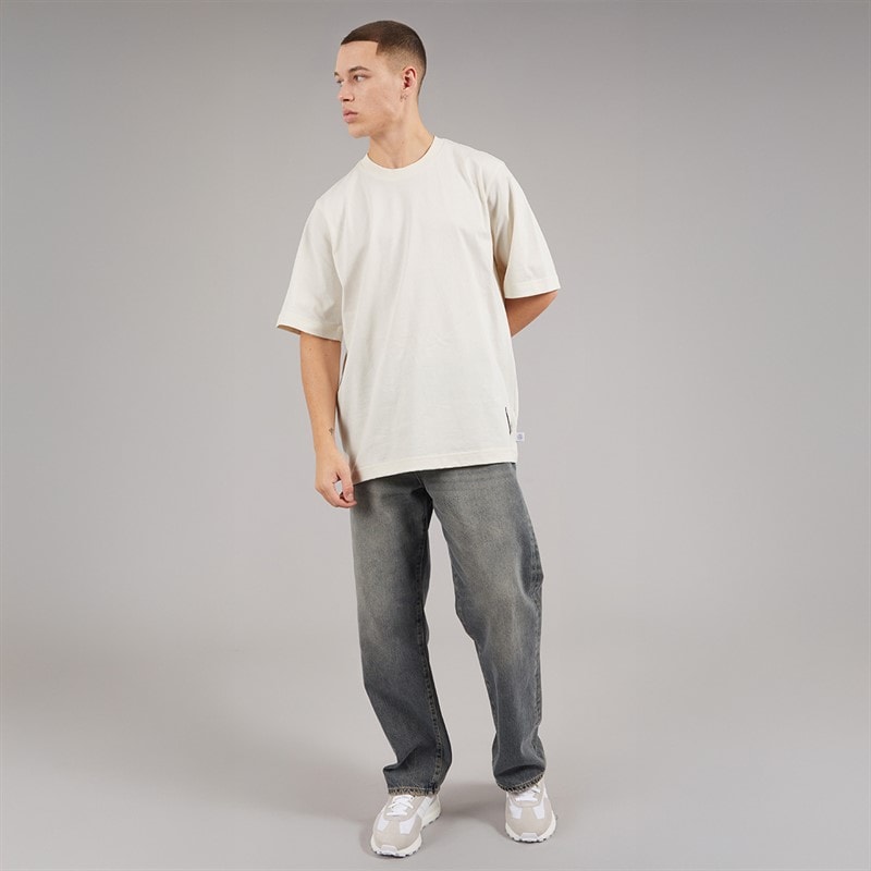 adidas Mens Lounge T-Shirt Cloud White - Image 4