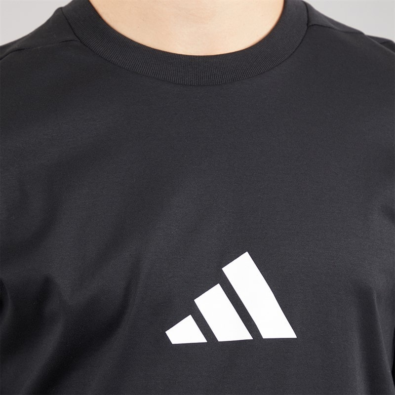 adidas Mens Z.N.E. T-Shirt Black/White - Image 3