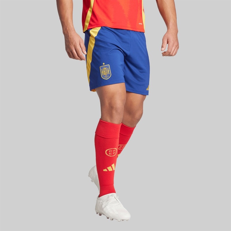 adidas Mens FEF Spain 23/24 Home Shorts Victory Blue