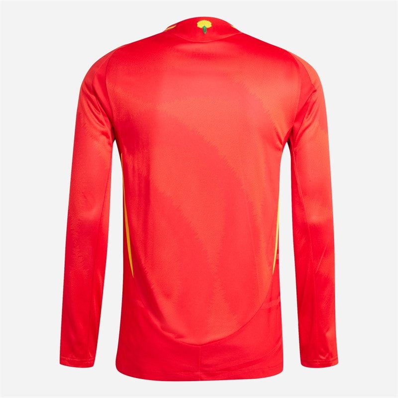 adidas Mens FEF Spain 23/24 Authentic Home Long Sleeve Jersey Better Scarlet - Image 2