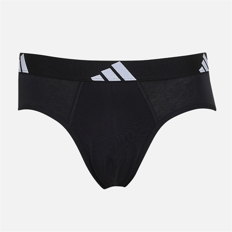 adidas Mens Three Pack Briefs Black/Multi - Image 4
