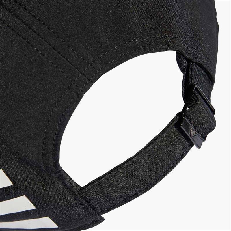 adidas Mens 3-Stripes Baseball Cap Black/White - Image 4