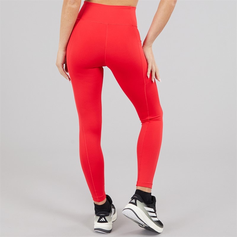 adidas Womens 7/8 Tight Leggings Pure Ruby - Image 2