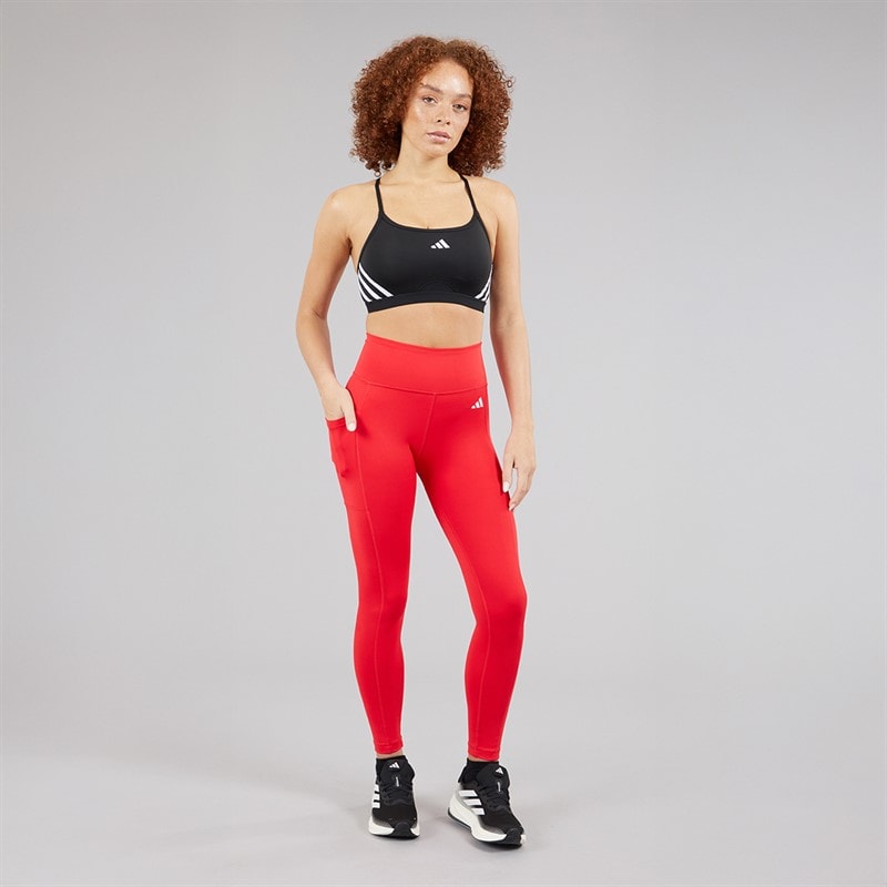 adidas Womens 7/8 Tight Leggings Pure Ruby - Image 4