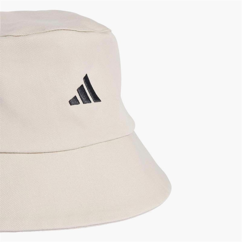 adidas Mens 3-Stripes Leopard Graphic Bucket Hat Beige/Black - Image 3