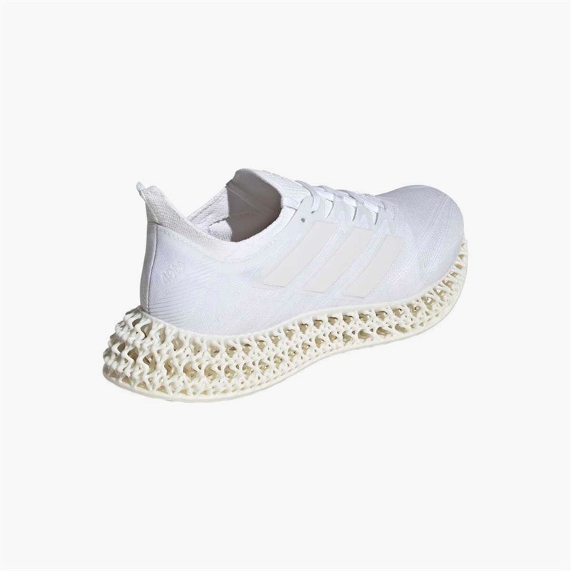 adidas Womens 4DFWD 4 Neutral Running Shoes Cloud White/Cloud White/Core White - Image 3