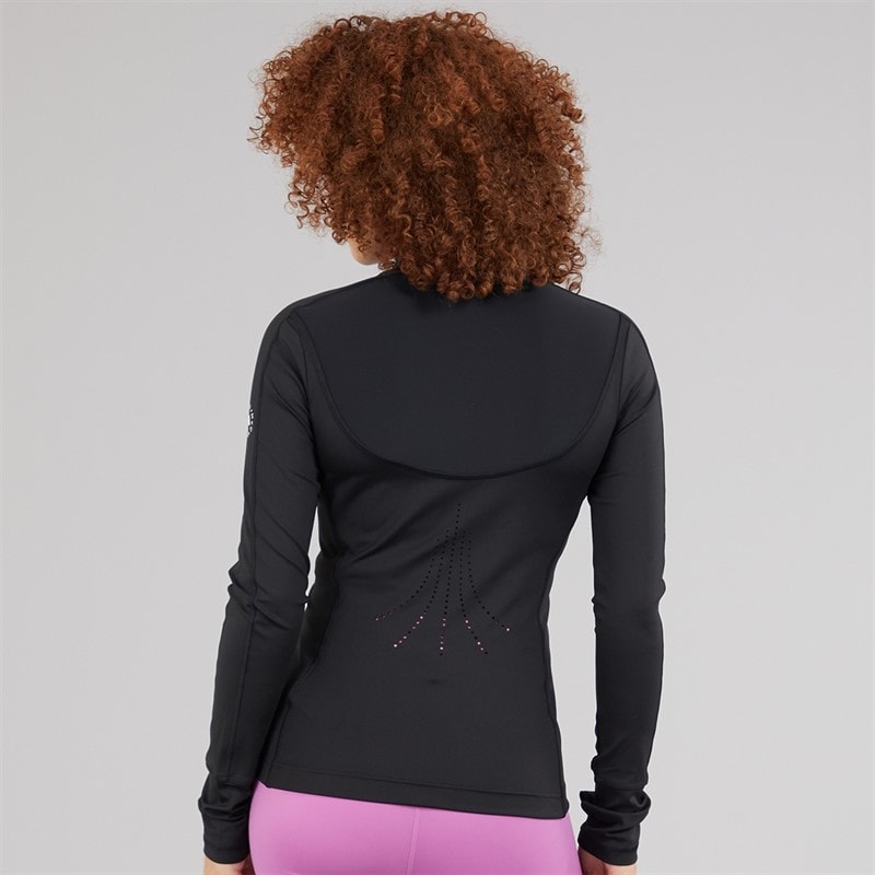adidas Womens adidas By Stella McCartney Truepurpose Training Full Zip Top Black - Image 2