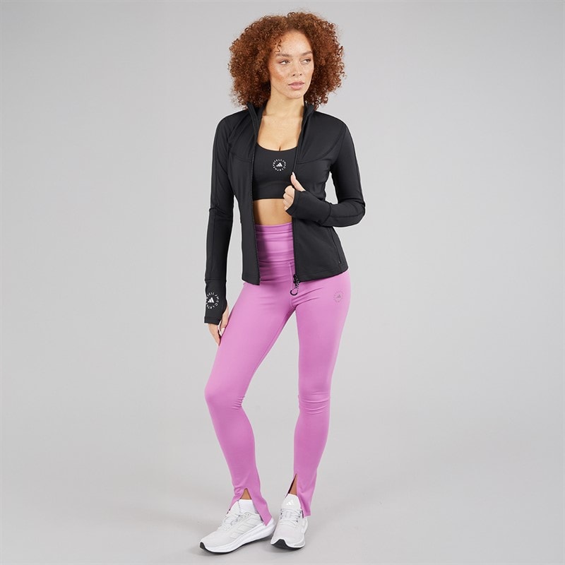 adidas Womens adidas By Stella McCartney Truepurpose Training Full Zip Top Black - Image 4