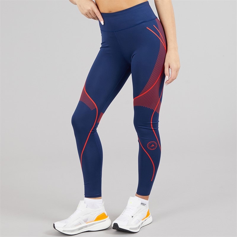 adidas Womens adidas By Stella McCartney Running Leggings Team Navy Blue