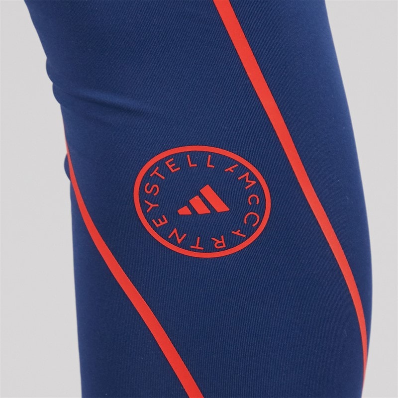 adidas Womens adidas By Stella McCartney Running Leggings Team Navy Blue - Image 3