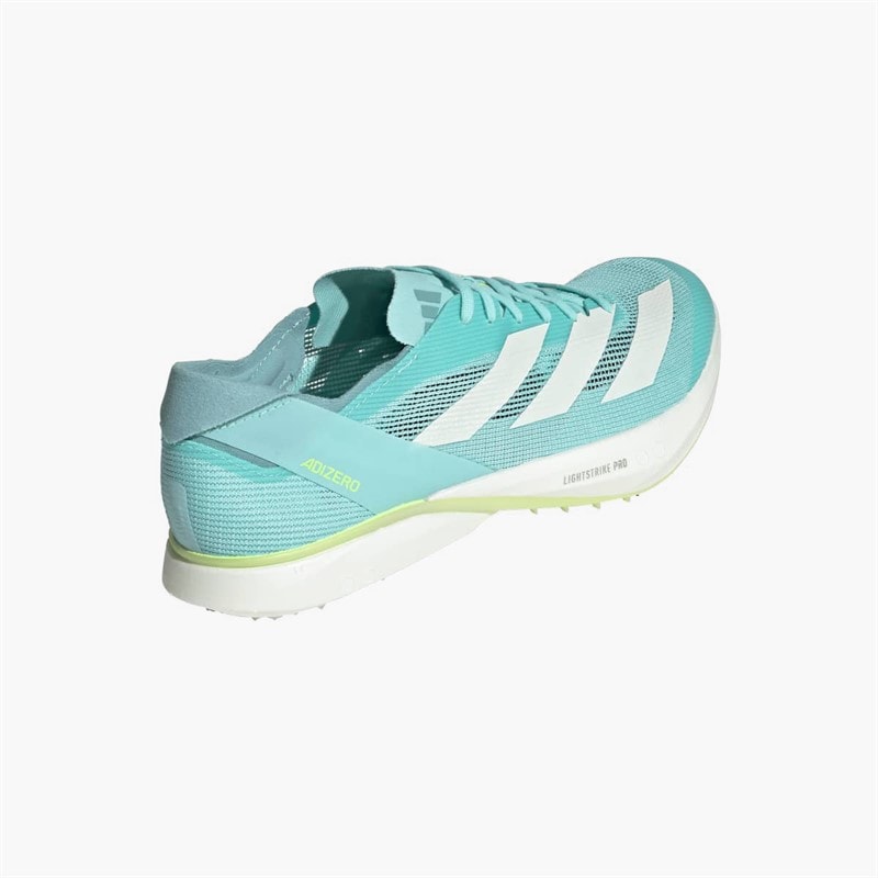 adidas Mens Adizero Avanti Long Distance Running Spikes Flash Aqua/Zero Metalic/Lucid Lemon - Image 3