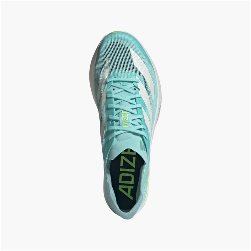 adidas Mens Adizero Avanti Long Distance Running Spikes Flash Aqua/Zero Metalic/Lucid Lemon - Image 4