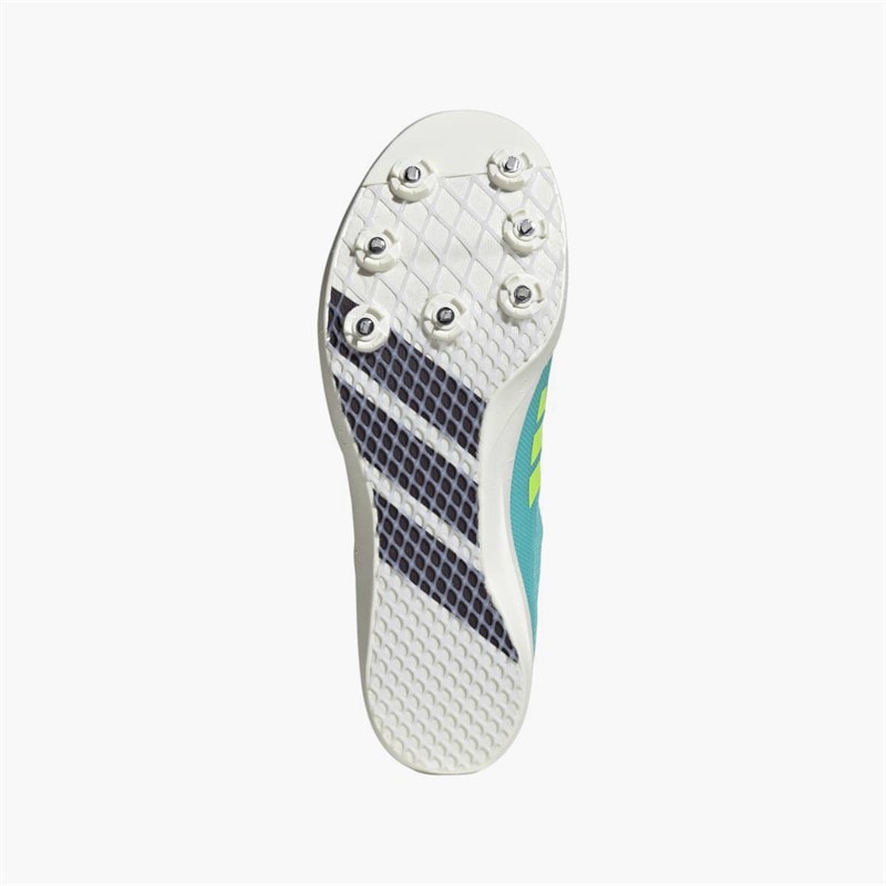 adidas Mens Adizero Long Jump Field Event Spikes Flash Aqua/Zero Metalic/Lucid Lemon - Image 2